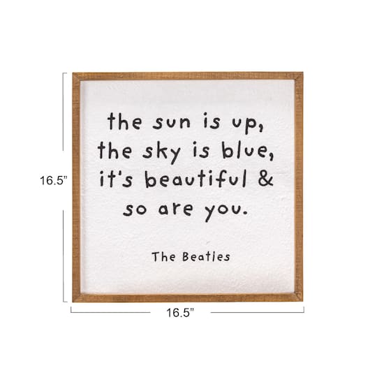 Hello Honey® The Sun Is Up Framed Wall Décor